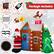 Package Includes: 1 x Inflatable Decor, 1 x Adapter (with 9.5 FT power cord), 7 x Stake Meny Christmas, 4 x Wind Rope, 1 x Blower.