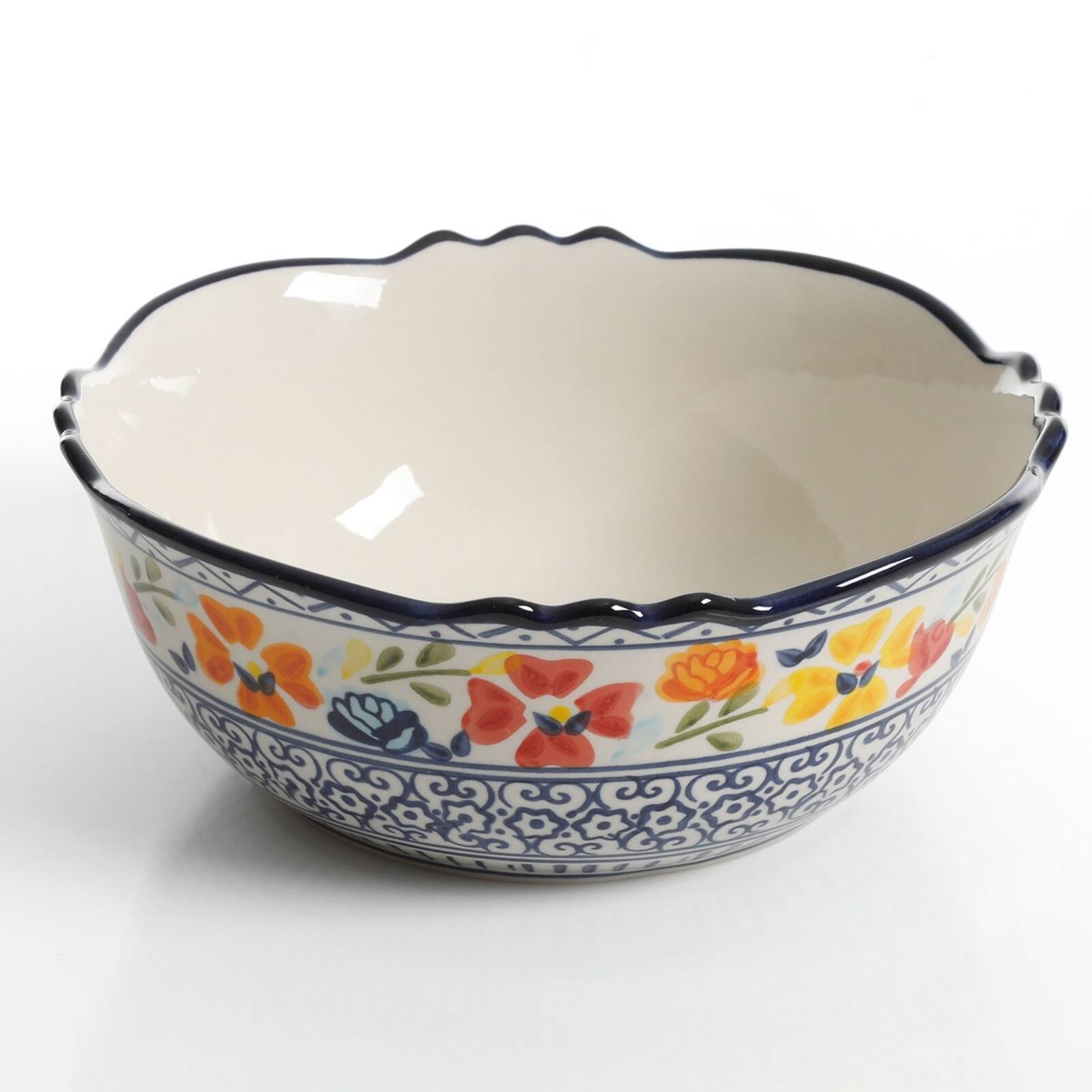 Alt View 2. Gibson - Gibson Home Luxembourg 2 Piece Stoneware Bowl Set - Multi.