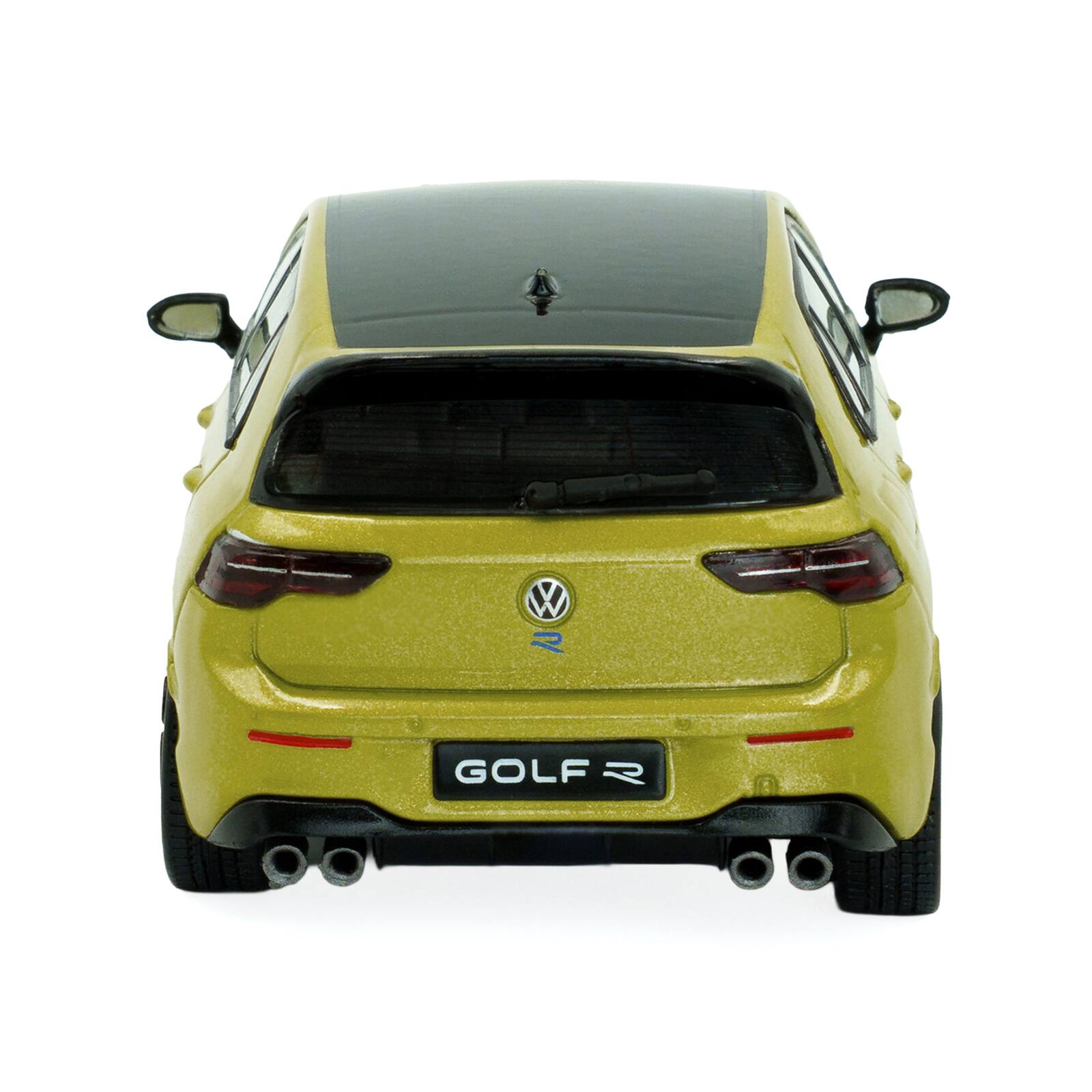 Alt View 4. Solido - 2023 Volkswagen Golf R 333 Limited Edition Lime Yellow Metallic with Black Top 1/43 Diecast Model Car by Solido.