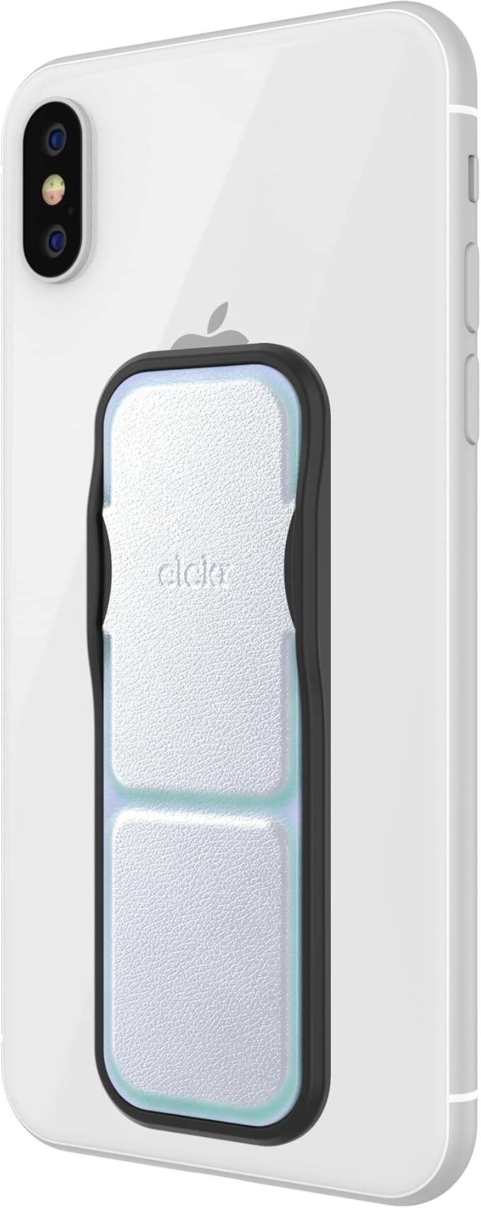 Alt View 1. CLCKR - Clckr Stand & Grip Phone Grip | Color: Silver - Silver.
