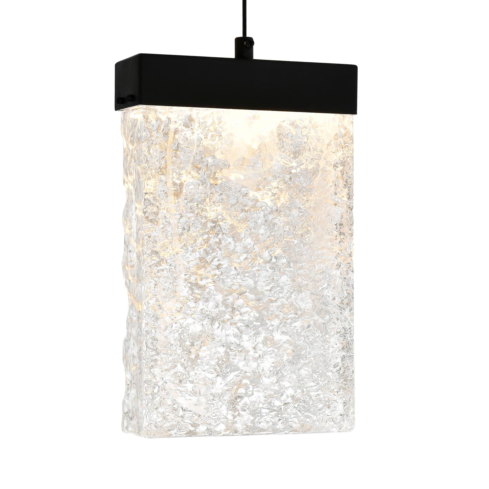 Alt View 1. CWI Lighting - Lava Integrated LED Black Chandelier - Black.