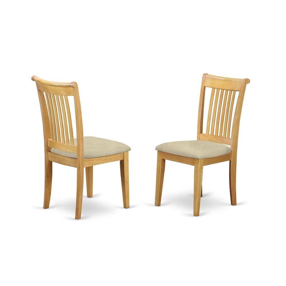 Back. FurniFact - Oak Solid Wood 5 Pc Breakfast Nook Table Set - Brown.