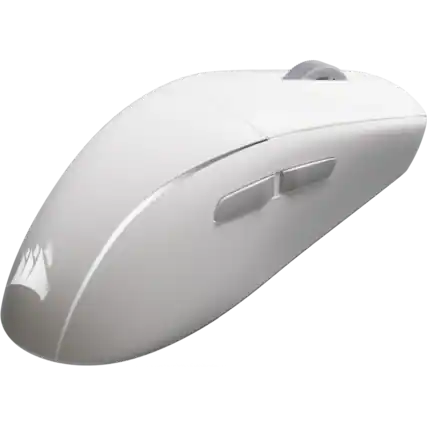 Front. CORSAIR - M75 WIRELESS Lightweight RGB Apple Gaming Mouse – Frost White - Frost White.