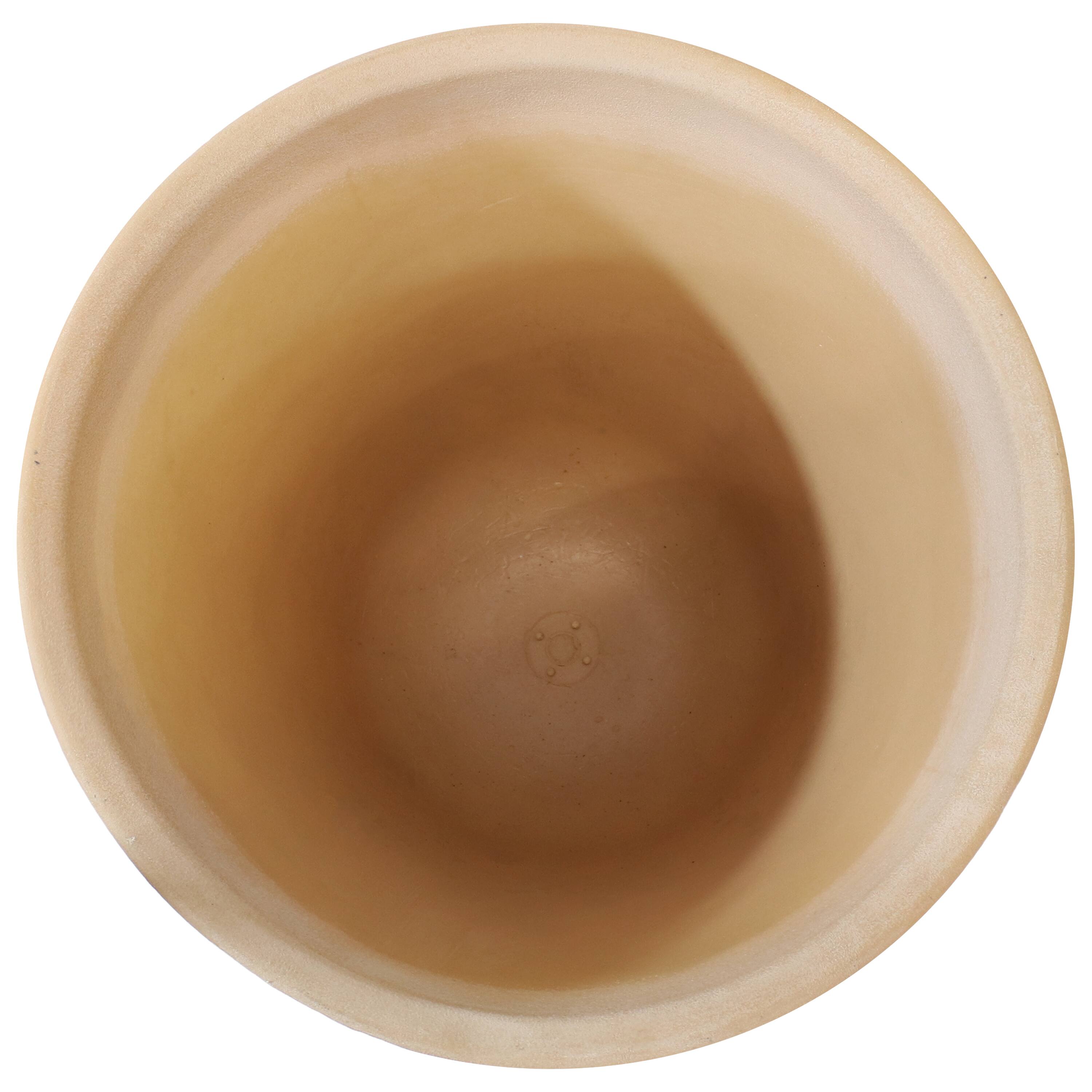 Alt View 5. Sunnydaze - 15.5 in Walter Dual-Wall Polyresin Planter - Set of 4 - Light Brown.