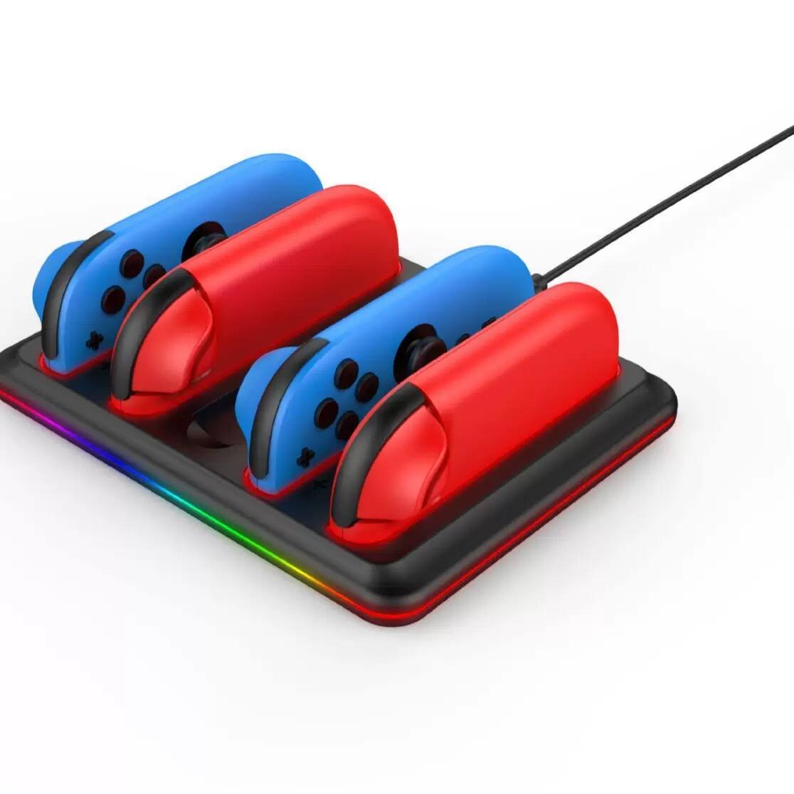 Alt View 1. Cluzine - Switch 2 Controller Charging Dock Multi-Function Charger with LED Indicator.