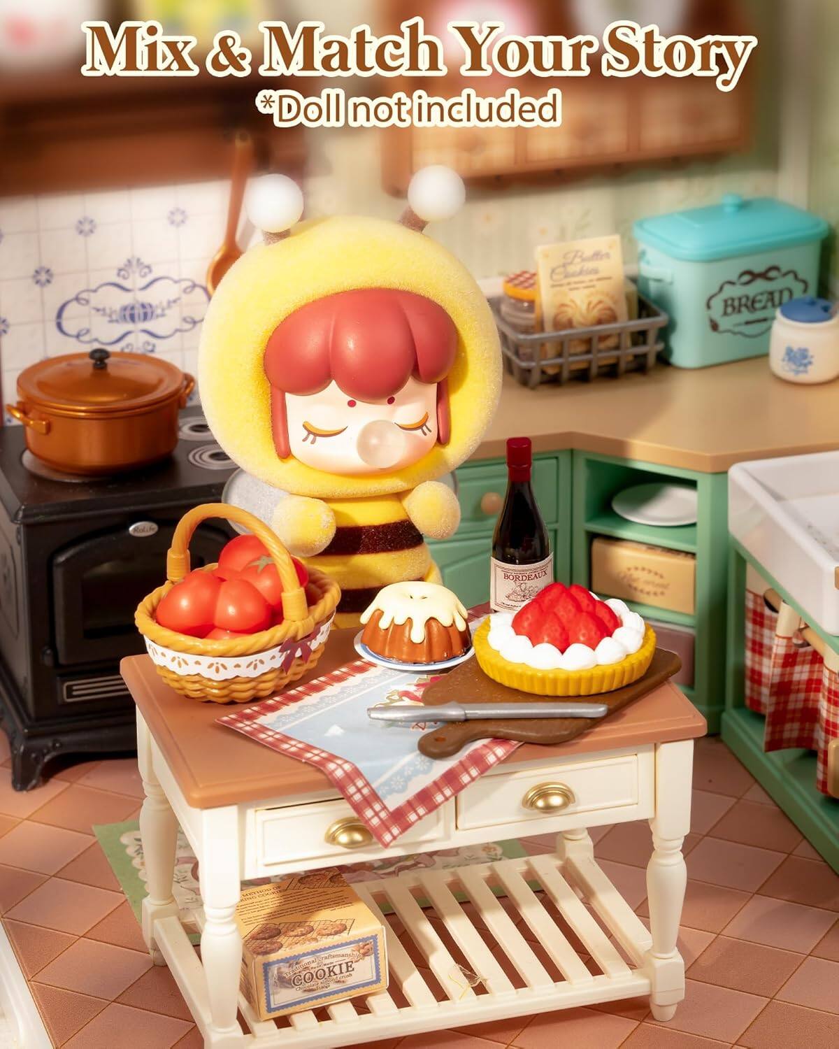 Mix & Match Your Story  
*Doll not included  

BREAD  
BORDEAUX  
COOKIE