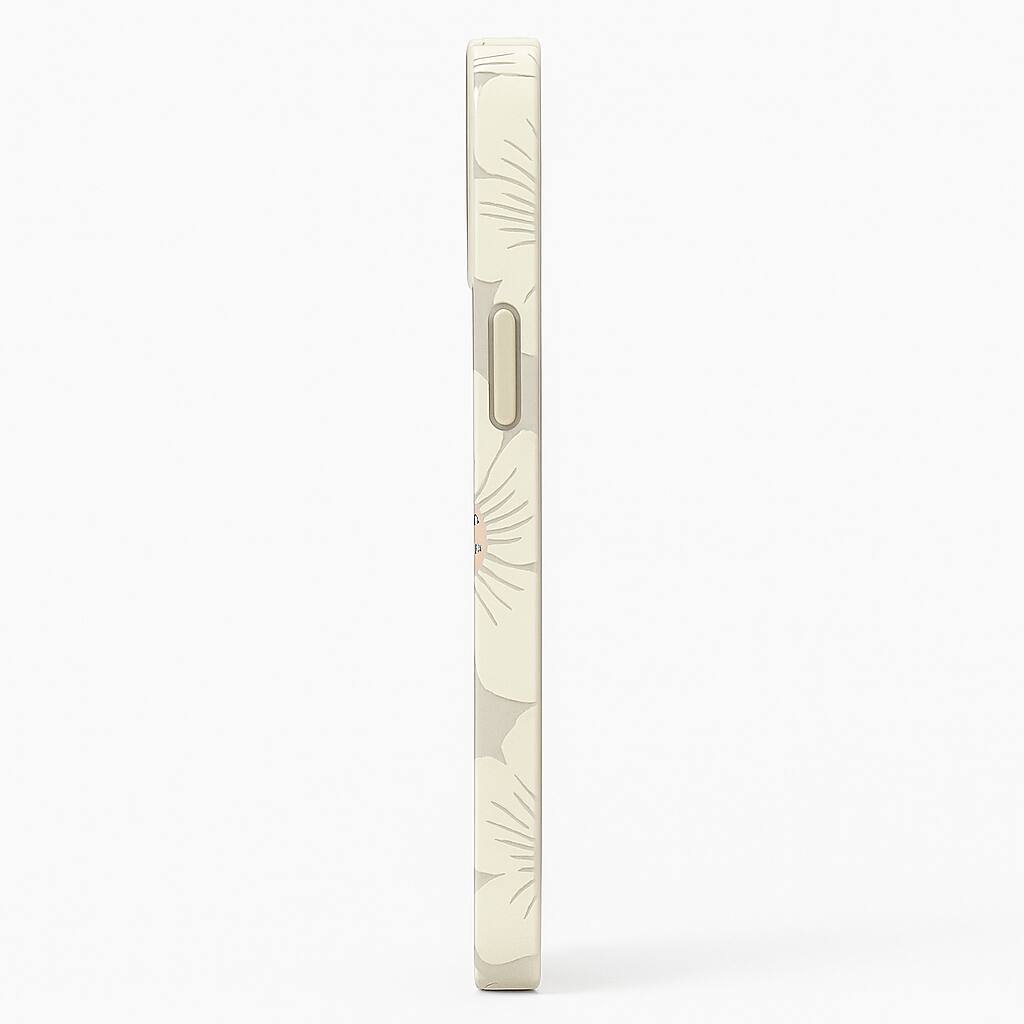 Angle. kate spade new york - Kate Spade New York Protective Hardshell Case Compatible With Apple Iphone 14 Plus - Hollyhock Floral Clear - Multi.