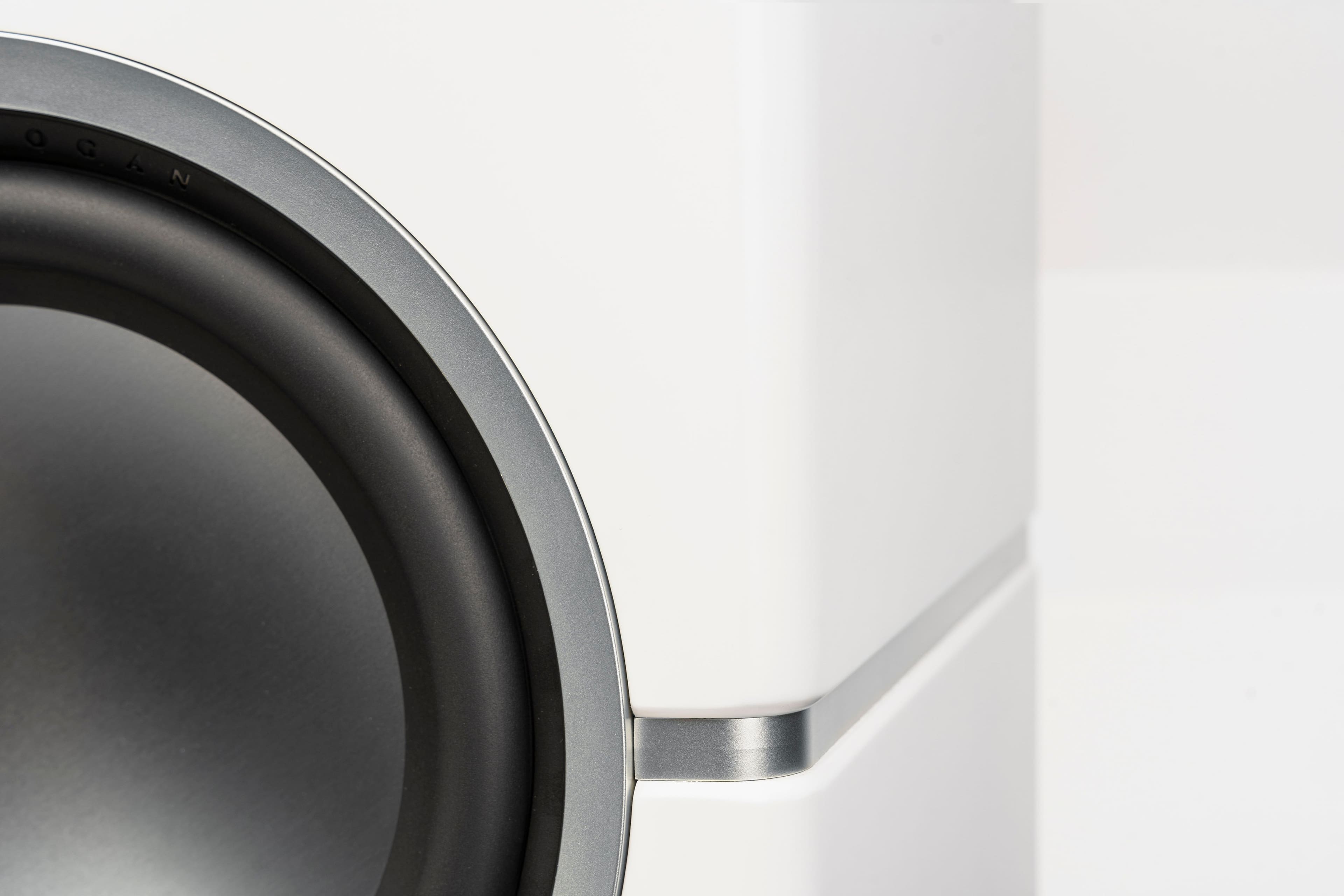 Alt View 14. MartinLogan - Dynamo 10, 10” Sealed, Powered Subwoofer, with Magnitude MT-1kW Amplifier, Sub Control App, and Wireless Built-In - Satin White.