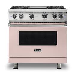 Viking - 5-Series Gas Sealed Burner Range - Blush - Front_Zoom