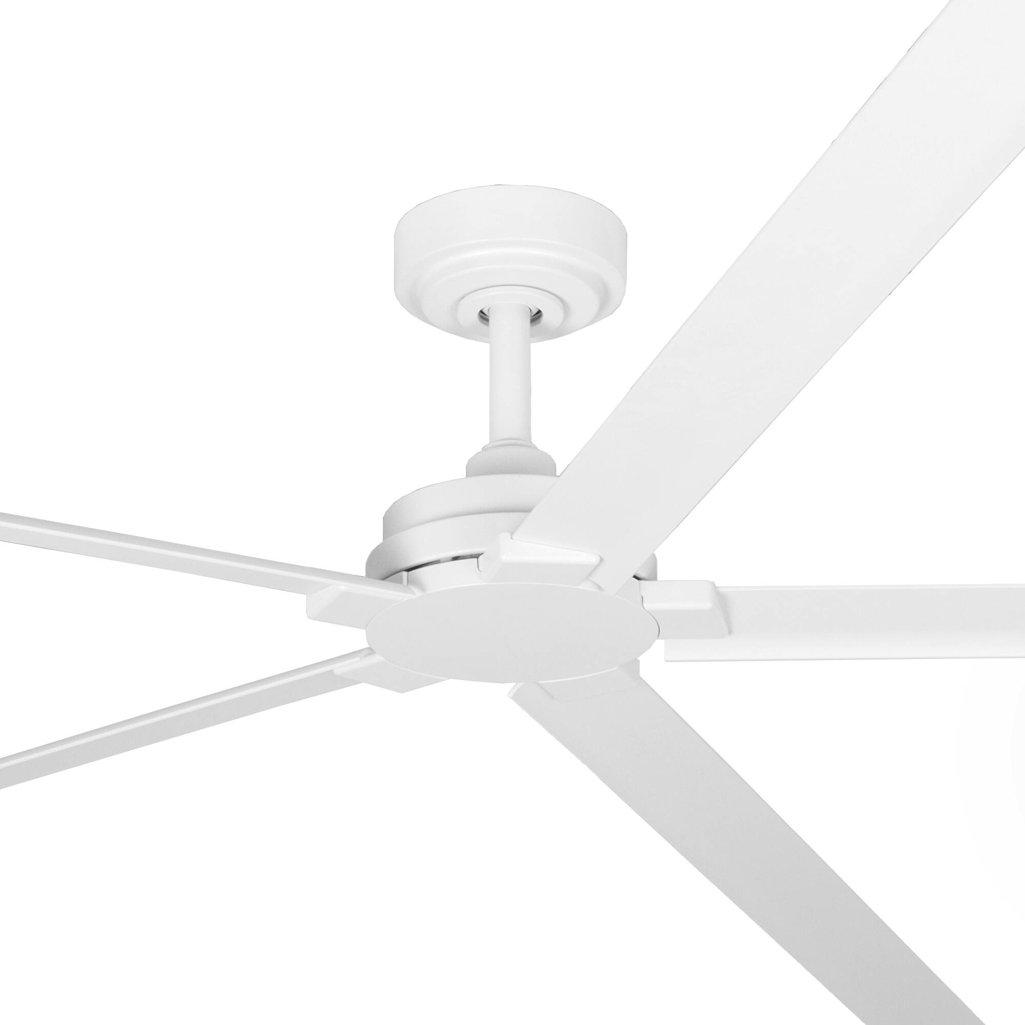 Alt View 6. Parrot Uncle - 84-Inch Wet-Rated Outdoor Aluminum Ceiling Fan with 6-Speed DC Motor & Remote – Ideal for Patios, Gazebos - White.