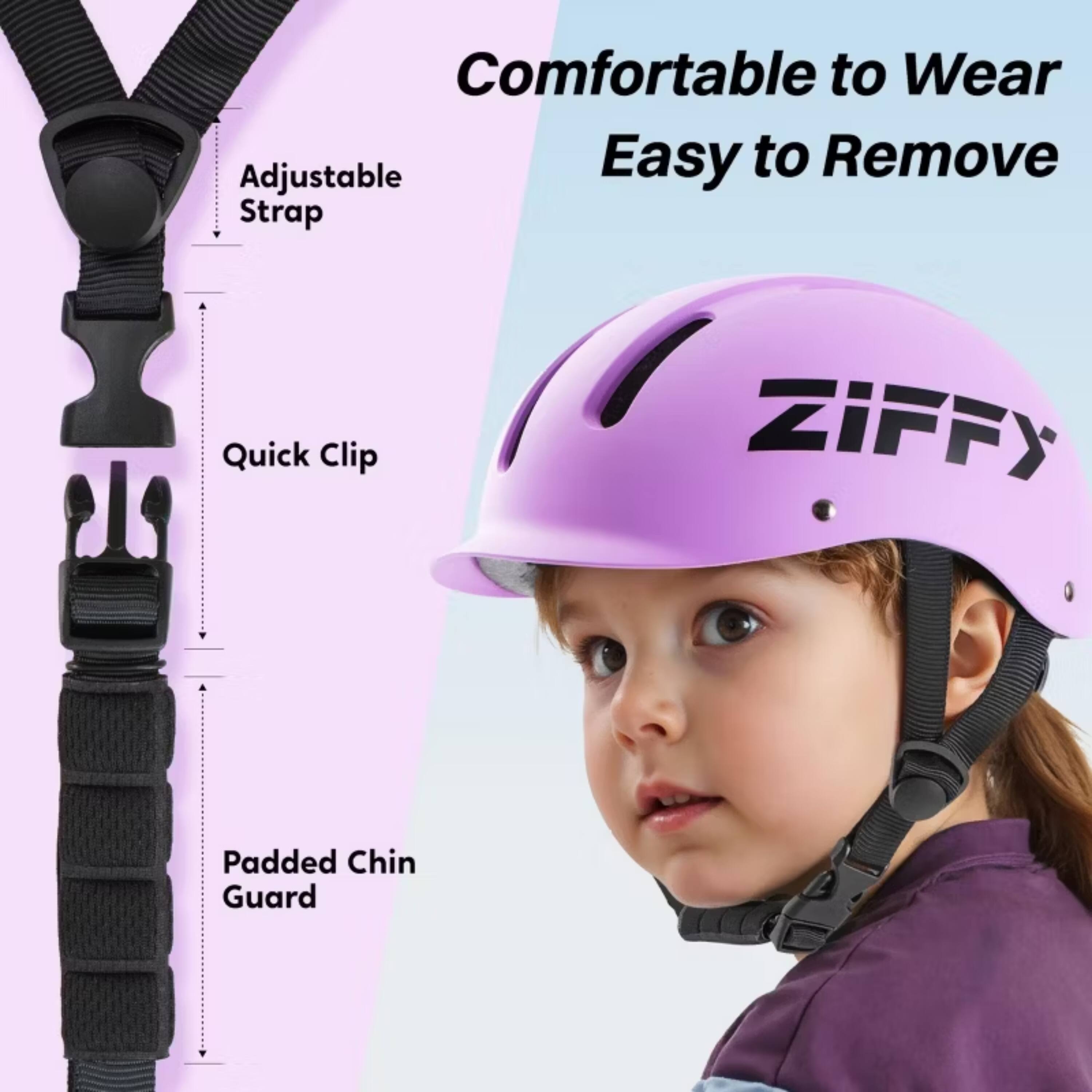 Comfortable to Wear  
Easy to Remove  
Adjustable Strap  
Quick Clip  
Padded Chin Guard