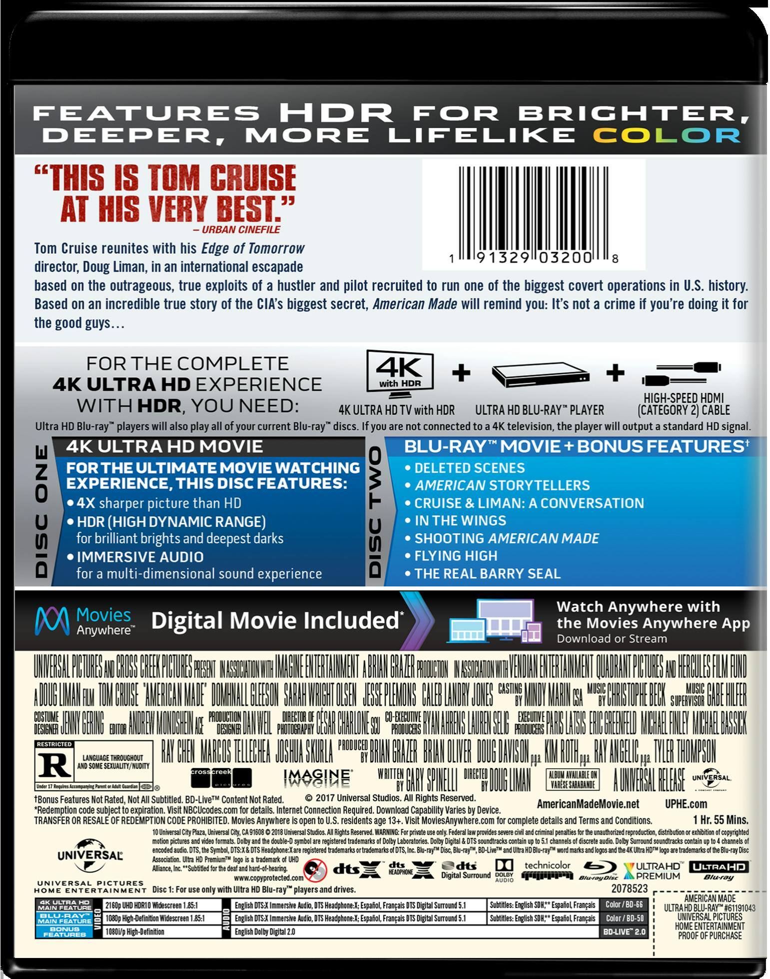 Angle. American Made (4K Ultra HD) [UHD].