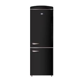 Conserv - 24in RETRO BOTTOM MOUNT 11cf Refrigerator Fast Freeze 110V - Black