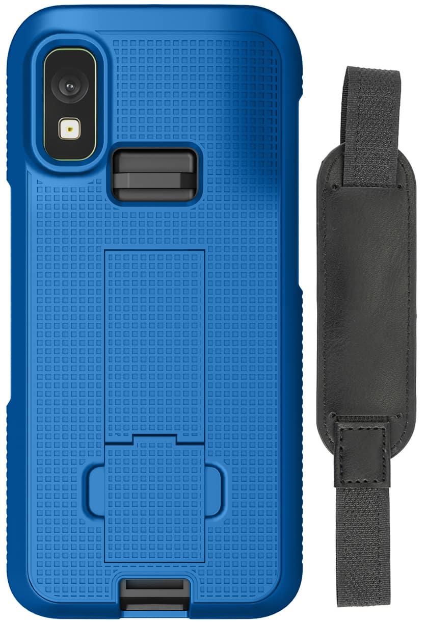 Nakedcellphone - Case and Hand Strap Combo for Zebra TC501 Mobile Computer Scanner - Blue