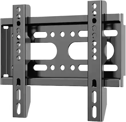 Front. FINEAK - Fixed TV Wall Mount for 14-42" Flat Screen TVs - Black.