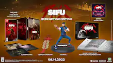 THE GAME STEELBOOK INCLUDES FULL GAME
SIFU REDEMPTION EDITION
- SIFU
- SIFU DIGITAL SOUNDTRACK
- DEVELOPERS DIARY
- 3 LITHOGRAPHS
- TENACITY PENDANT
- FIGURINE
- BEHIND THE ART OF SIFU 160-PAGE DEVELOPERS DIARY
"SIFU" "Slocap" and the Slocap logo are all trademarks of Slocap SAS.
08.11.2022
Developed by Slocap SAS, a member of the Kepler Interactive group
Published by Microids SA
All rights reserved.
NINTENDO SWITCH is a trademark of Nintendo.
NINTENDO SWITCH SLOCLAP MICROIDS