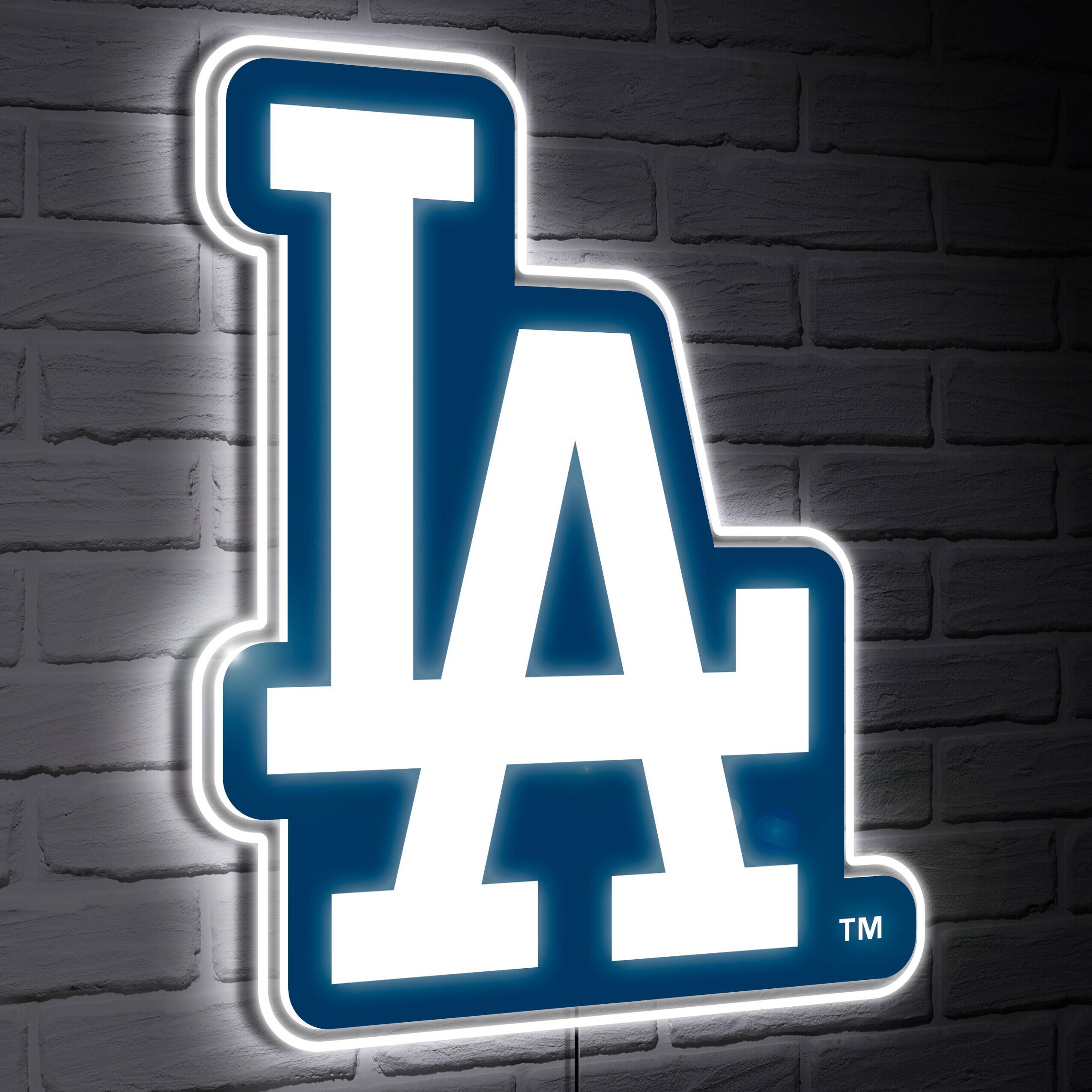 Los Angeles Dodgers LED Team Logo Shaped Lighted Wall Sign