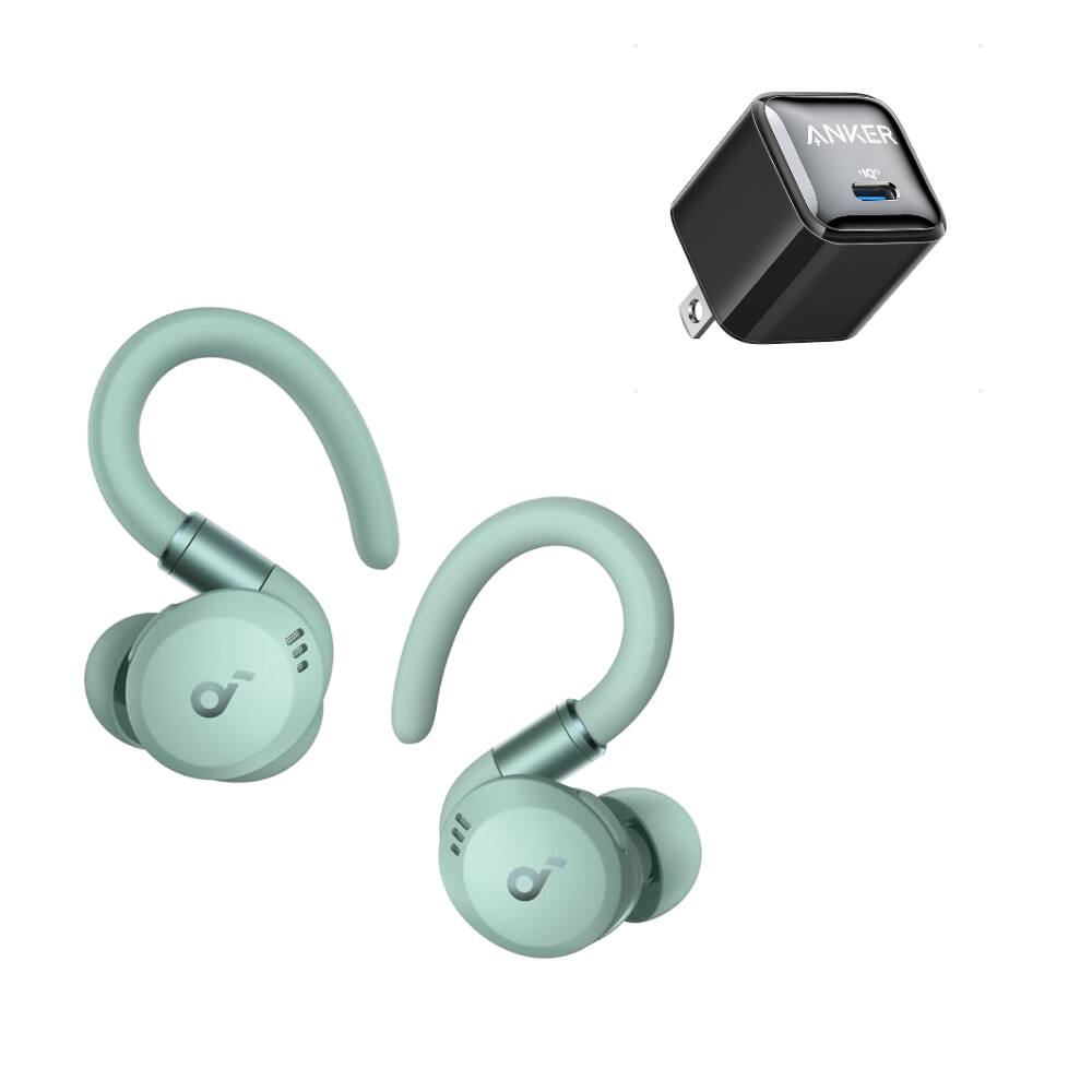 Soundcore Sport X20 by Anker with USB C Charger Block 20W,True