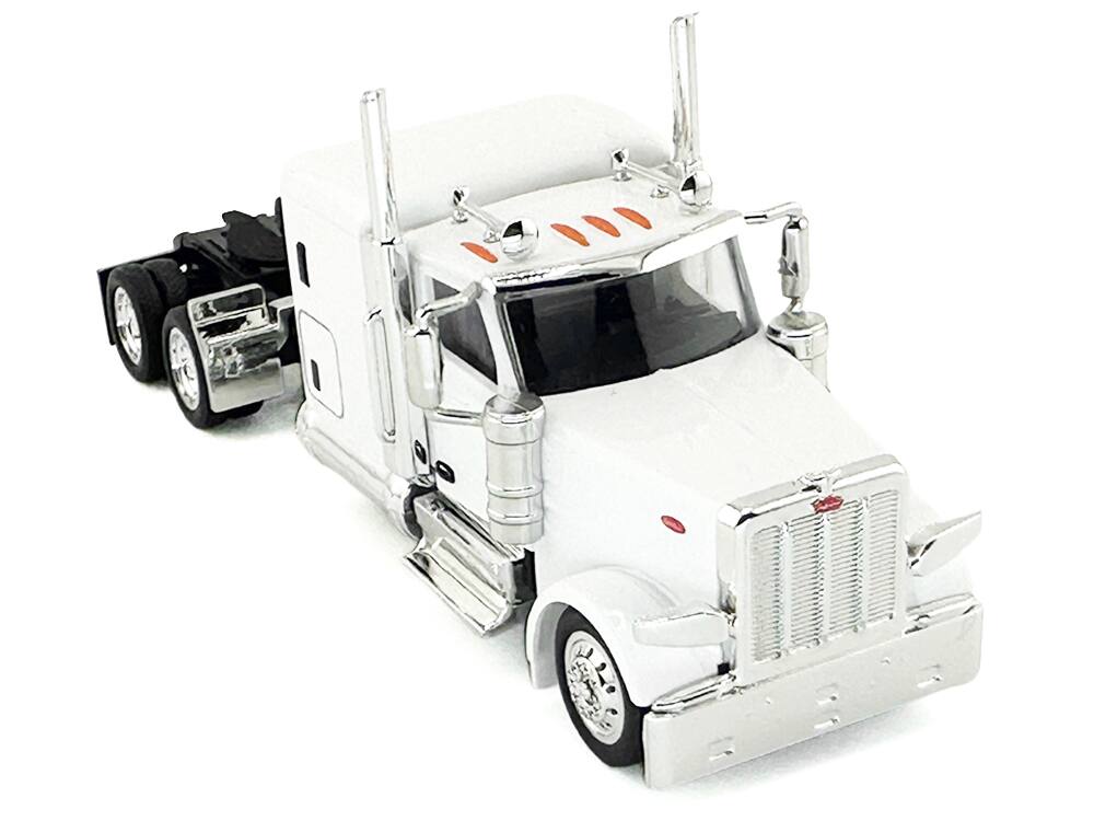 Alt View 3. HO Logistics Replicas - Peterbilt 589 Truck with 72 Inch Sleeper White 1/87 (HO) Scale Plastic Model by HO Logistics.