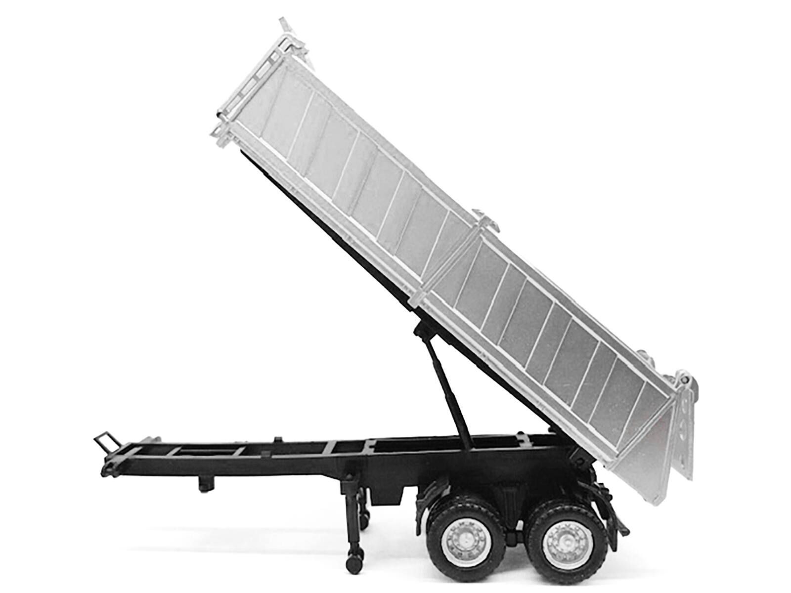 Alt View 1. Promotex - 26ft Gravel Trailer Silver 1/87 (HO) Plastic Model by Promotex.