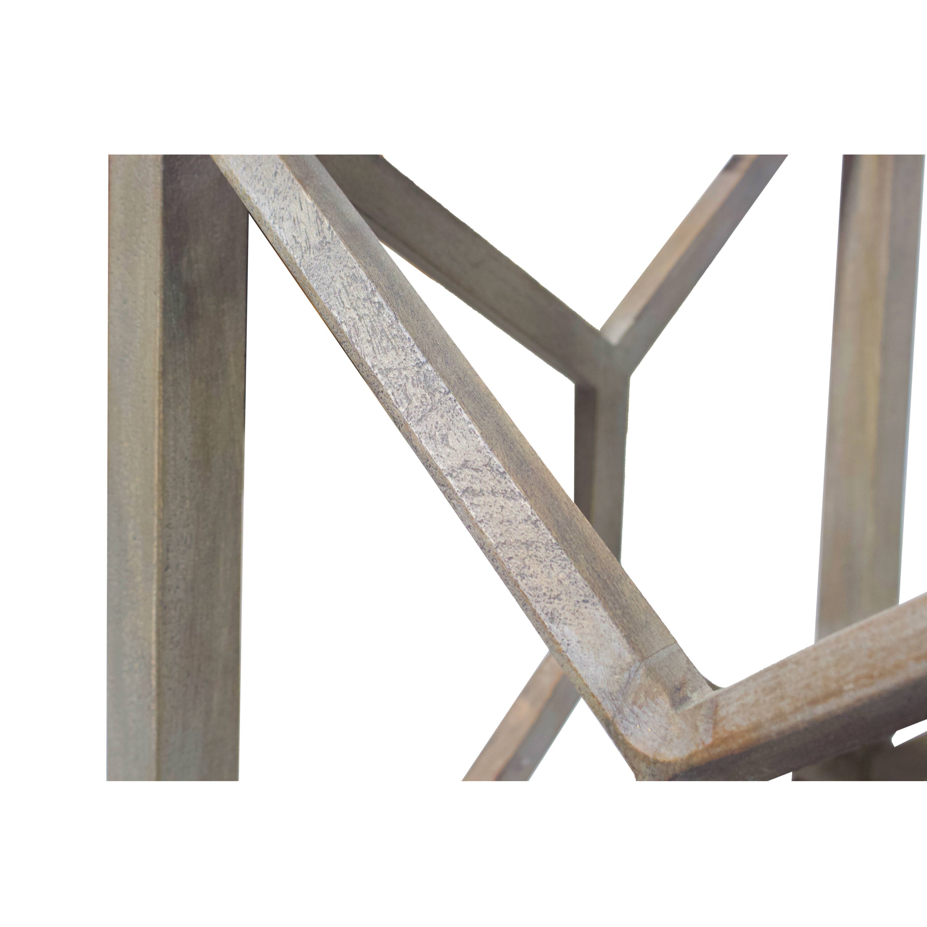 Alt View 4. Manhattan Lane - Agas Side End Table, 22 Inch Square White Genuine Marble Top, Mango Wood Geometric Frame - White, Ash Gray.