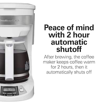 Hamilton Beach 12 Cup Programmable Coffee Maker White 46294 - Best Buy Hamilton Beach 12 Cup Programmable Coffee Maker White 46294 - Best Buy