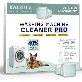 Katziela - Washing Machine Cleaner Tablets Formulated for Pet Owners