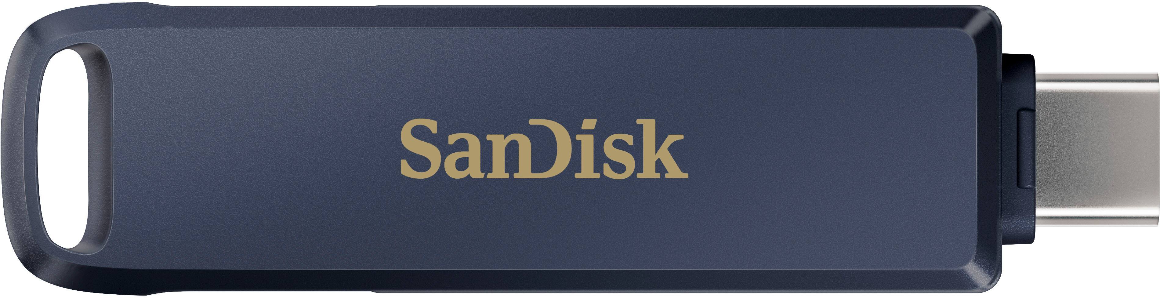 Alt View 11. SanDisk - 256GB USB Flash Drive for iPhone Lightning and USB Type-C Metallic Sky - blue.