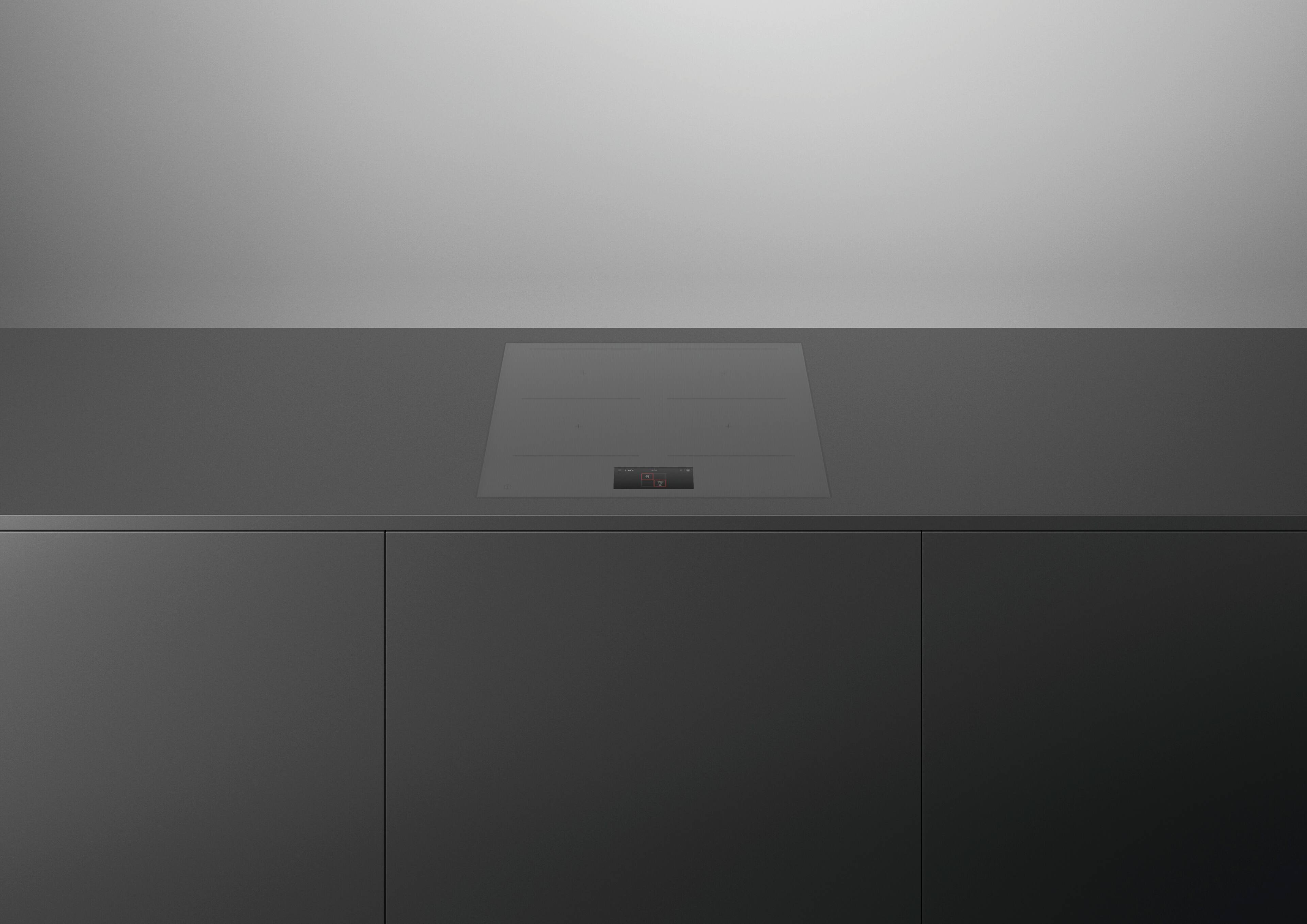 Alt View 13. Fisher & Paykel - 15" Primary Modular Induction Built-in Electric Cooktop, 2 Zones with SmartZone - Grey.