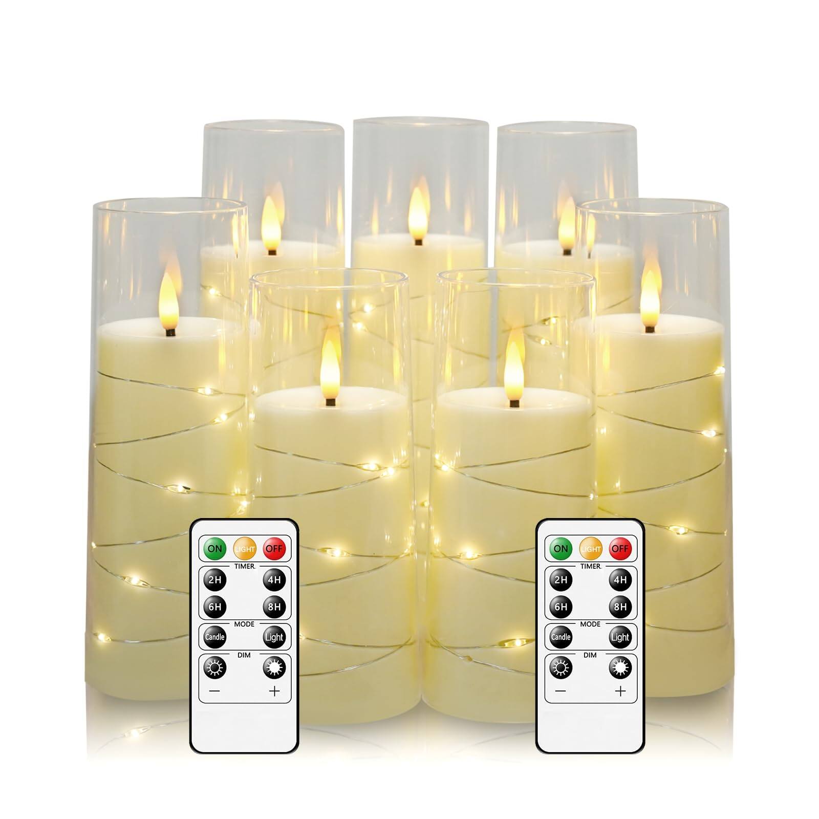 ON  
OFF  
TIMER  
2H  
4H  
6H  
8H  
MODE  
Candle  
Light  
DIM  
+  
-