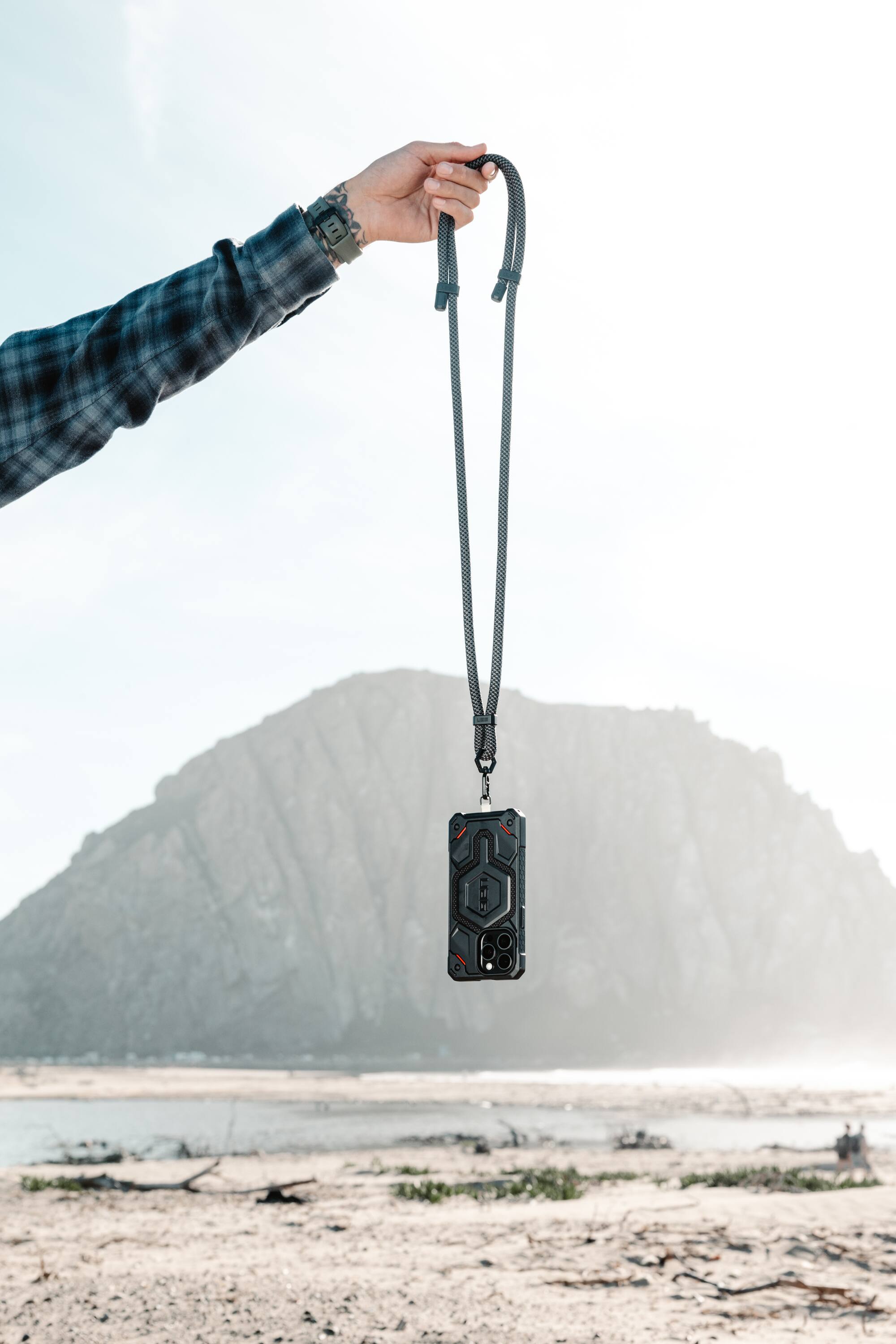 Alt View 14. UAG - Crossbody Slm Lanyard Civilian - Cloud Blue.