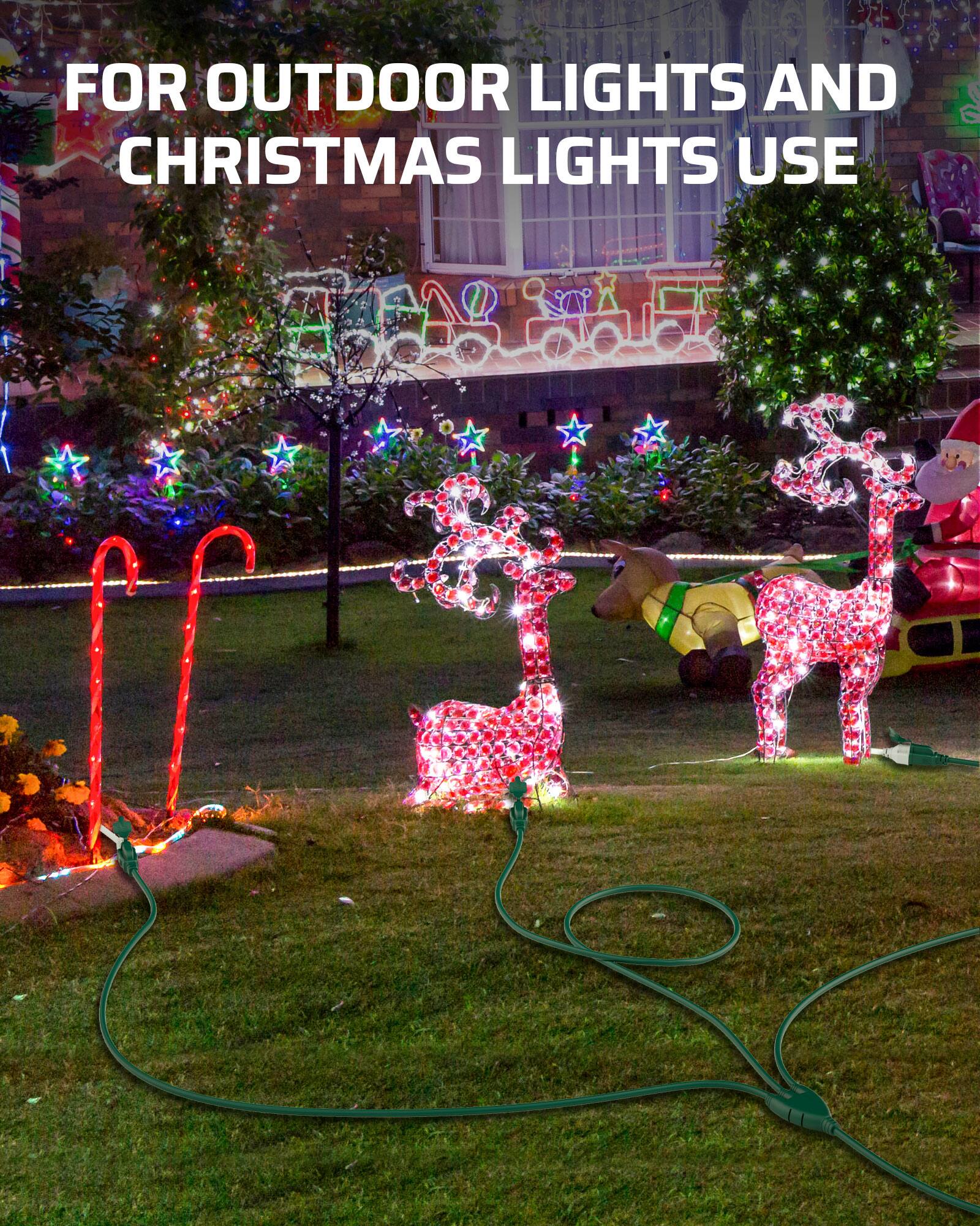 FOR OUTDOOR LIGHTS AND CHRISTMAS LIGHTS USE
