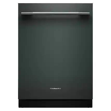 Front. KitchenAid - 24" Top Control Built-In Dishwasher with 360 Max Jets Third Rack, Advanced ProDry, Ultra-bright LED Lighting - Juniper.