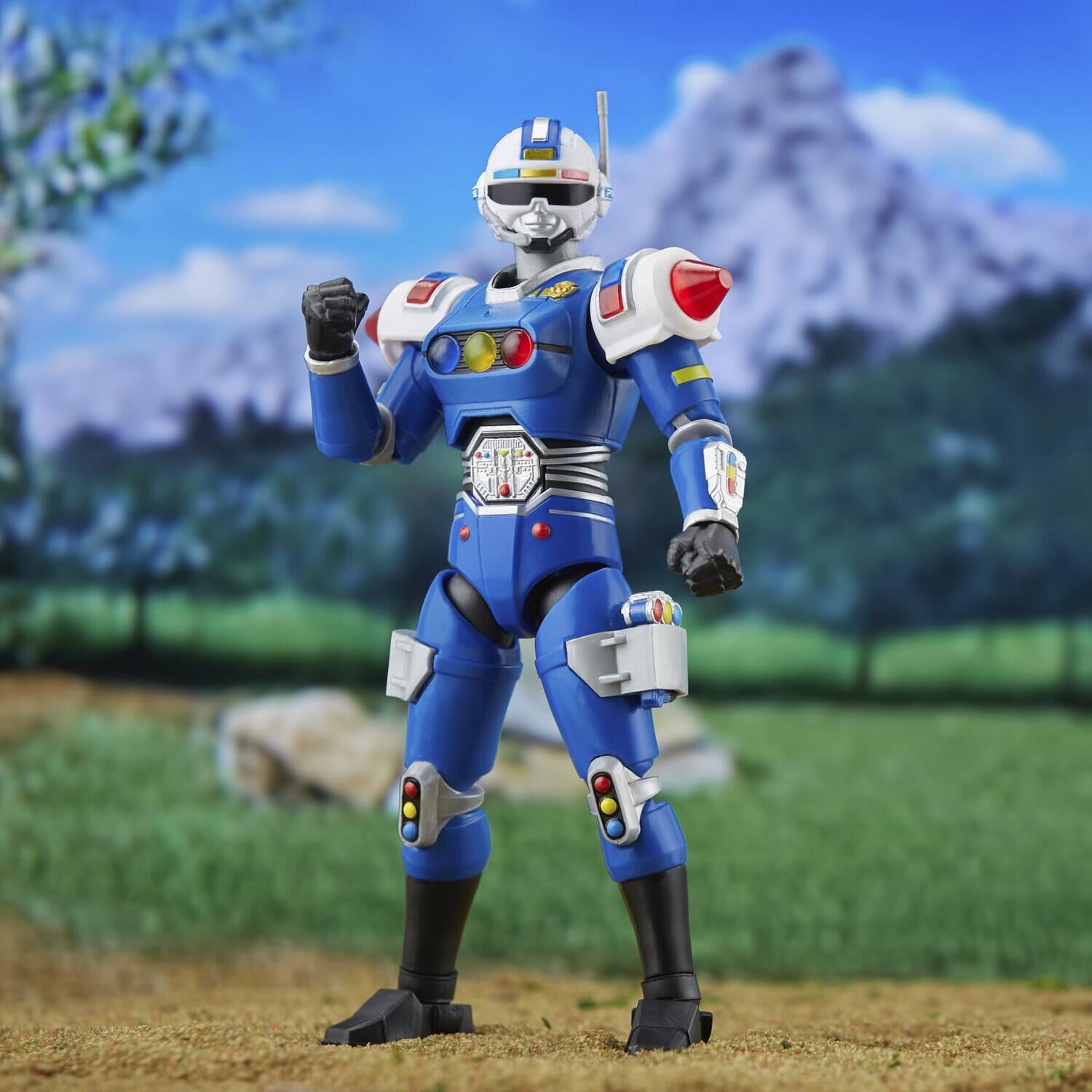 Alt View 3. Hasbro - Hasbro Collectibles - Power Rangers Lightning Collection Turbo Blue Senturion - Multicolor.