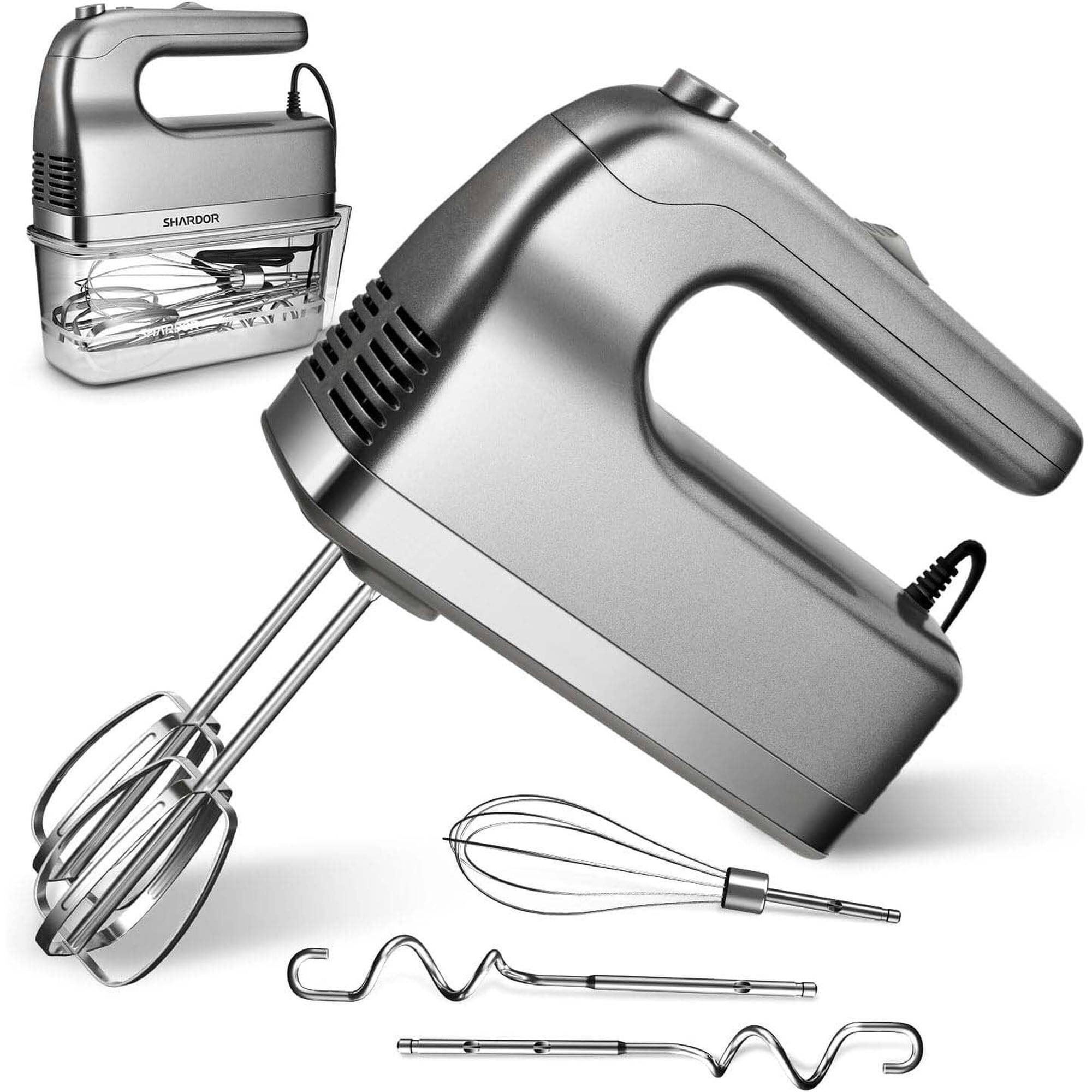 Shardor Hand Mixer, 450W Handheld Mixer with Storage Case 5 Speed Plus ...