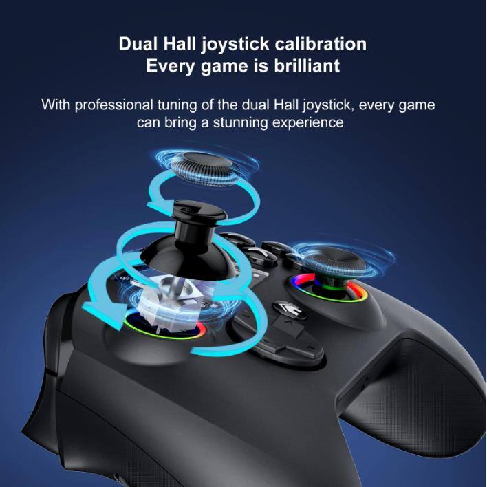 Dual Hall joystick calibration  
Every game is brilliant  

With professional tuning of the dual Hall joystick, every game can bring a stunning experience