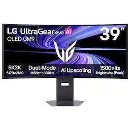 LG - UltraGear evo GX9 39" 5K2K OLED 165Hz 0.03ms G-SYNC FreeSync Premium Pro Gaming Monitor with DisplayHDR TRUE 500 - Black
