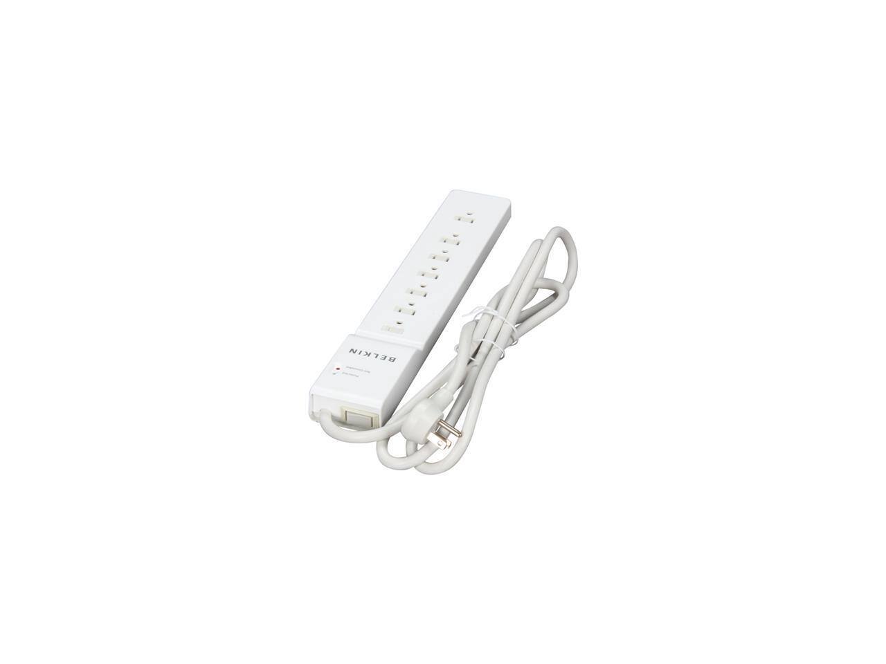 Alt View 2. Belkin - BELKIN BE107000-07-CM 7.0 Feet 7 Outlets 2160 Joules Surge Protector - Black.