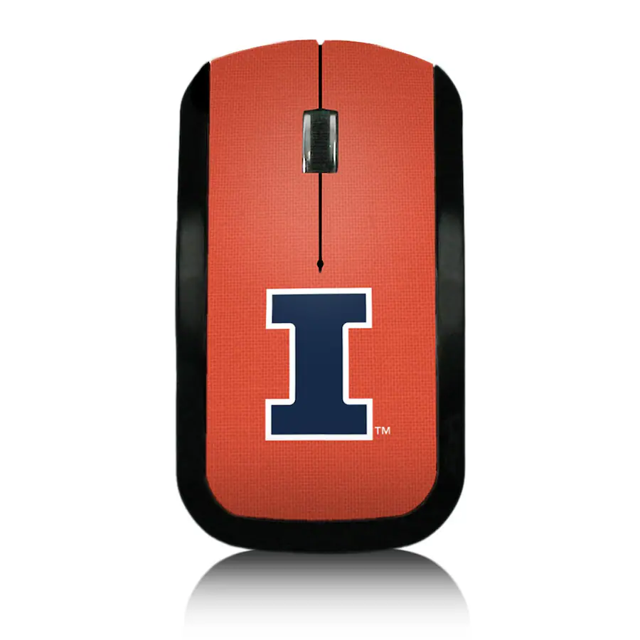 Keyscaper Illinois Fighting Illini Solid Design Wireless Mouse Wireless ...