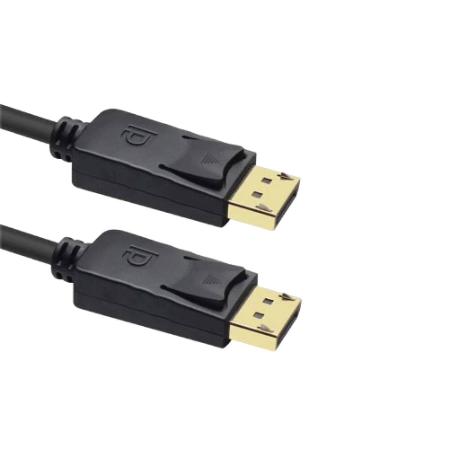 Front. Home Collection - 10FT DisplayPort to DisplayPort Cable – 4K UHD DP Male to Male Cord with Latches for Monitor, PC, Laptop.