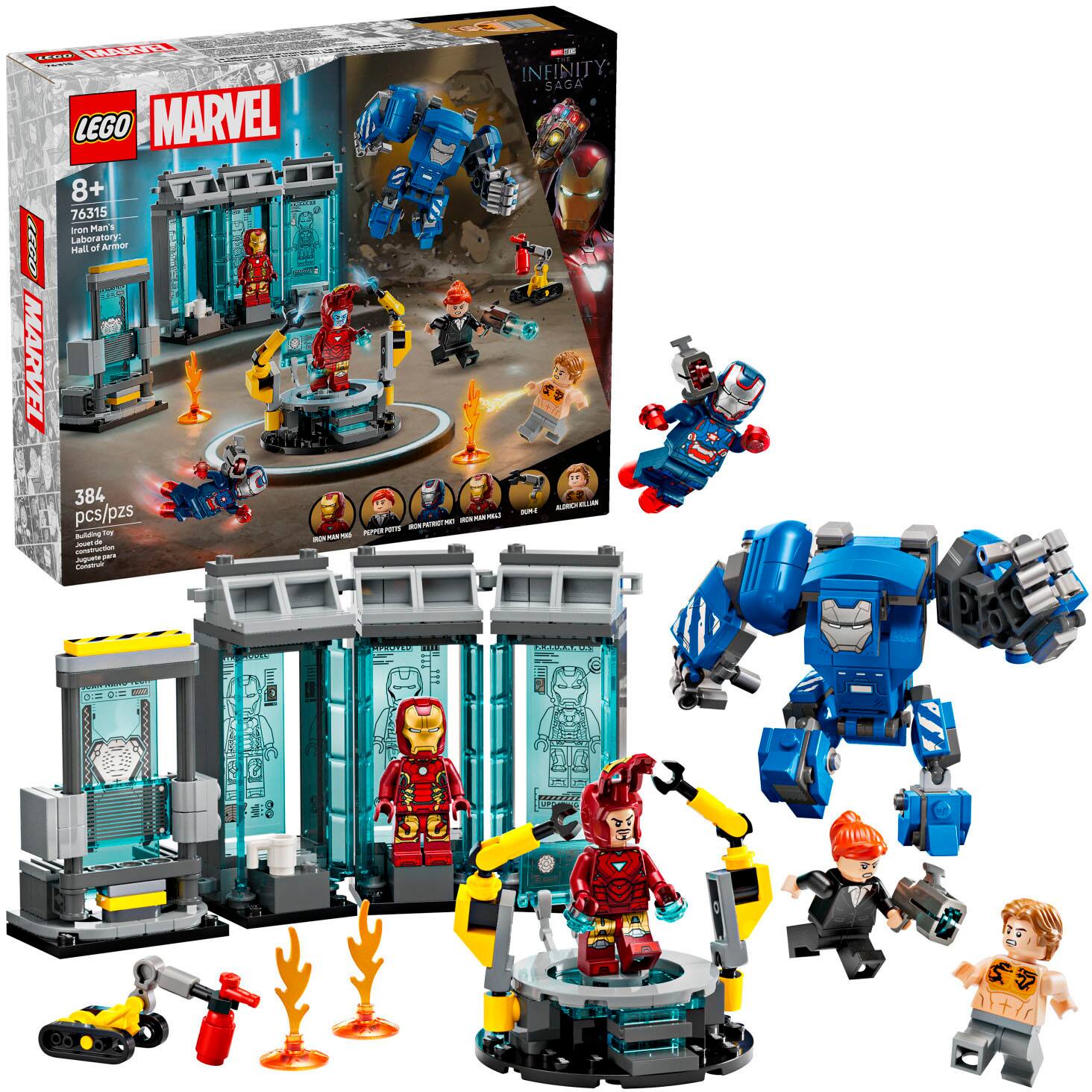 LEGO - Marvel Iron Man’s Laboratory: Hall of Armor Building Toy 76315