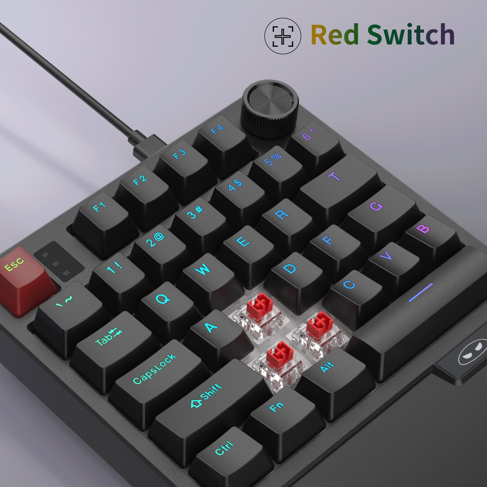 MageGee MK AXE 34 Key Tri Mode Mechanical Gaming Keypad with Red ...