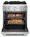 Alt View 1. KitchenAid - 30 in. Wide 4 burners 4.1 cu. ft. Slide-In Gas True Convection Range with 4 Burners, Dual Fuel, No Preheat Air Fry Mode - Stainless Steel.