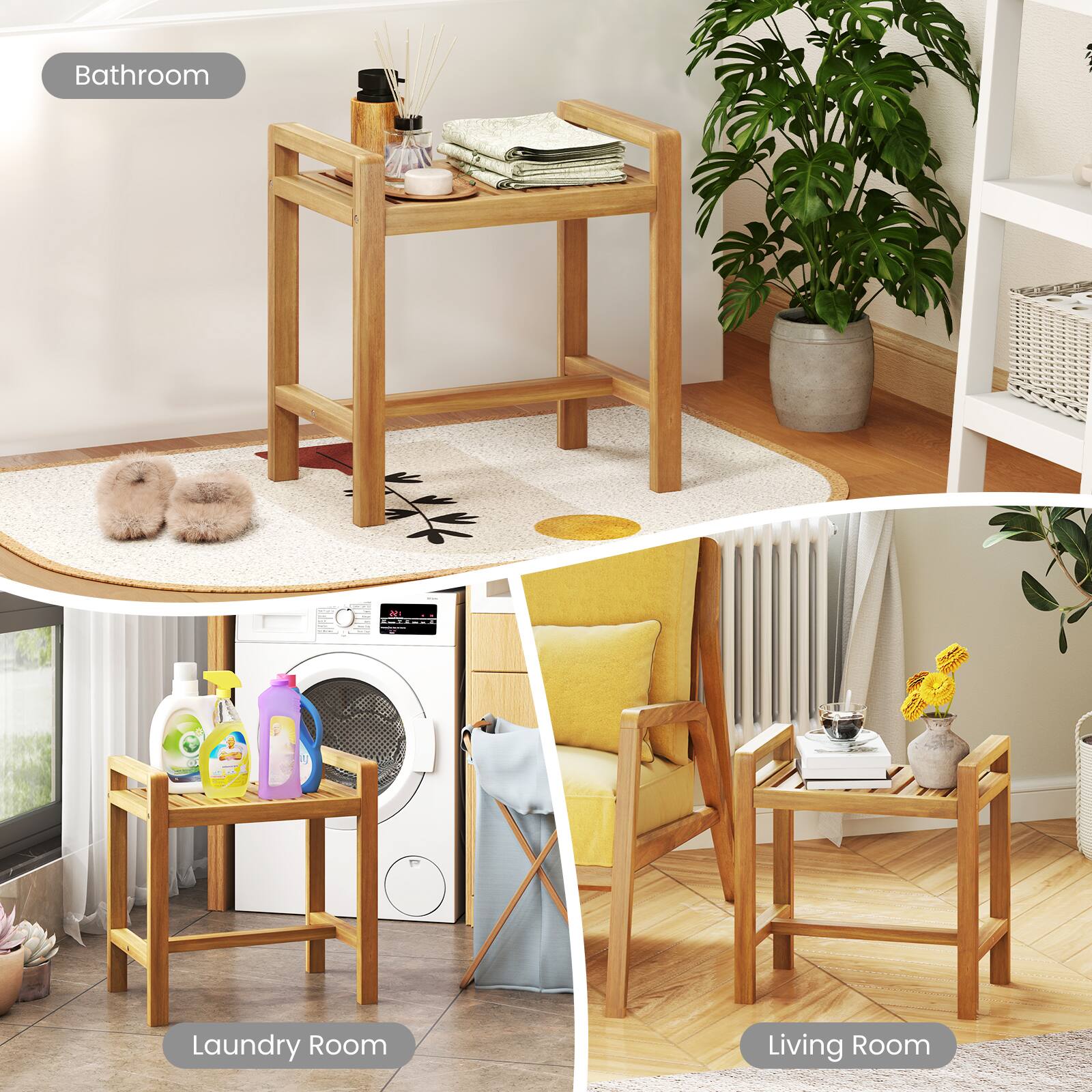 Bathroom  
Laundry Room  
Living Room