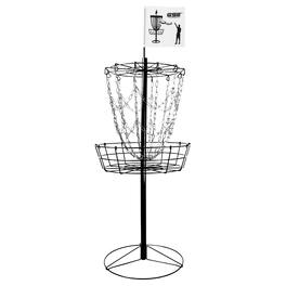 GSE Games & Sports Expert - Portable 12-Chain Disc Golf Basket, Metal Flying Disc Golf Practice Target - Black