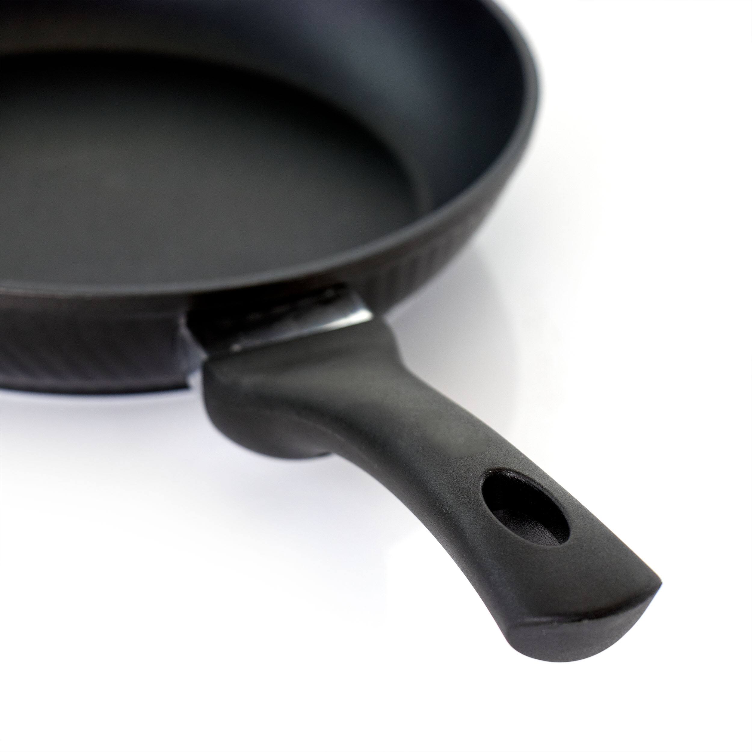 Alt View 4. Oster - Oster Kono 9.5 Inch Aluminum Nonstick Frying Pan in Black with Bakelite Handles - Black.
