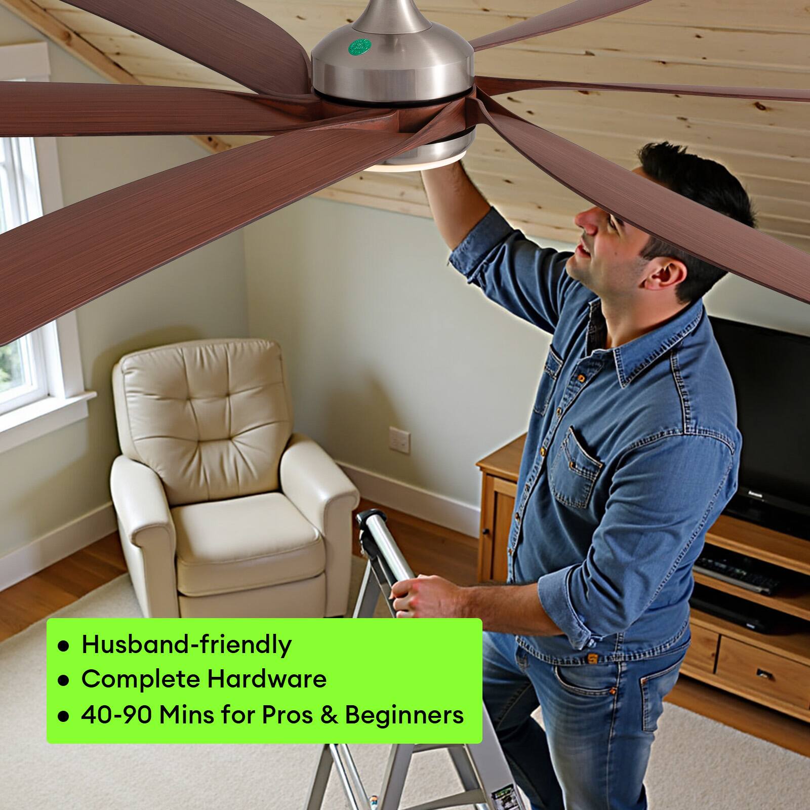 - Husband-friendly
- Complete Hardware
- 40-90 Mins for Pros & Beginners