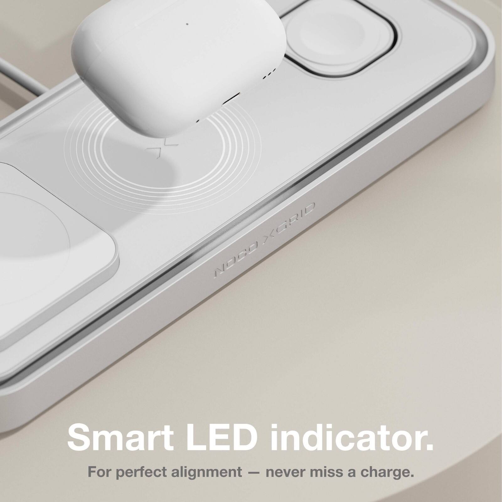 XGRID NOCO Smart LED indicator. For perfect alignment - never miss a charge.