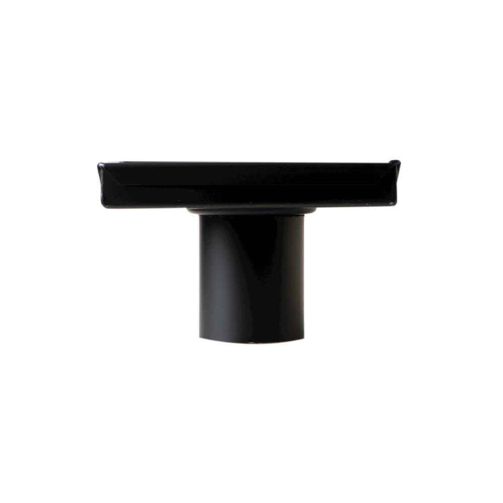 Alt View 1. Alfi - 5" x 5" Black Matte Square Stainless Steel Shower Drain with Solid Cover - Black.