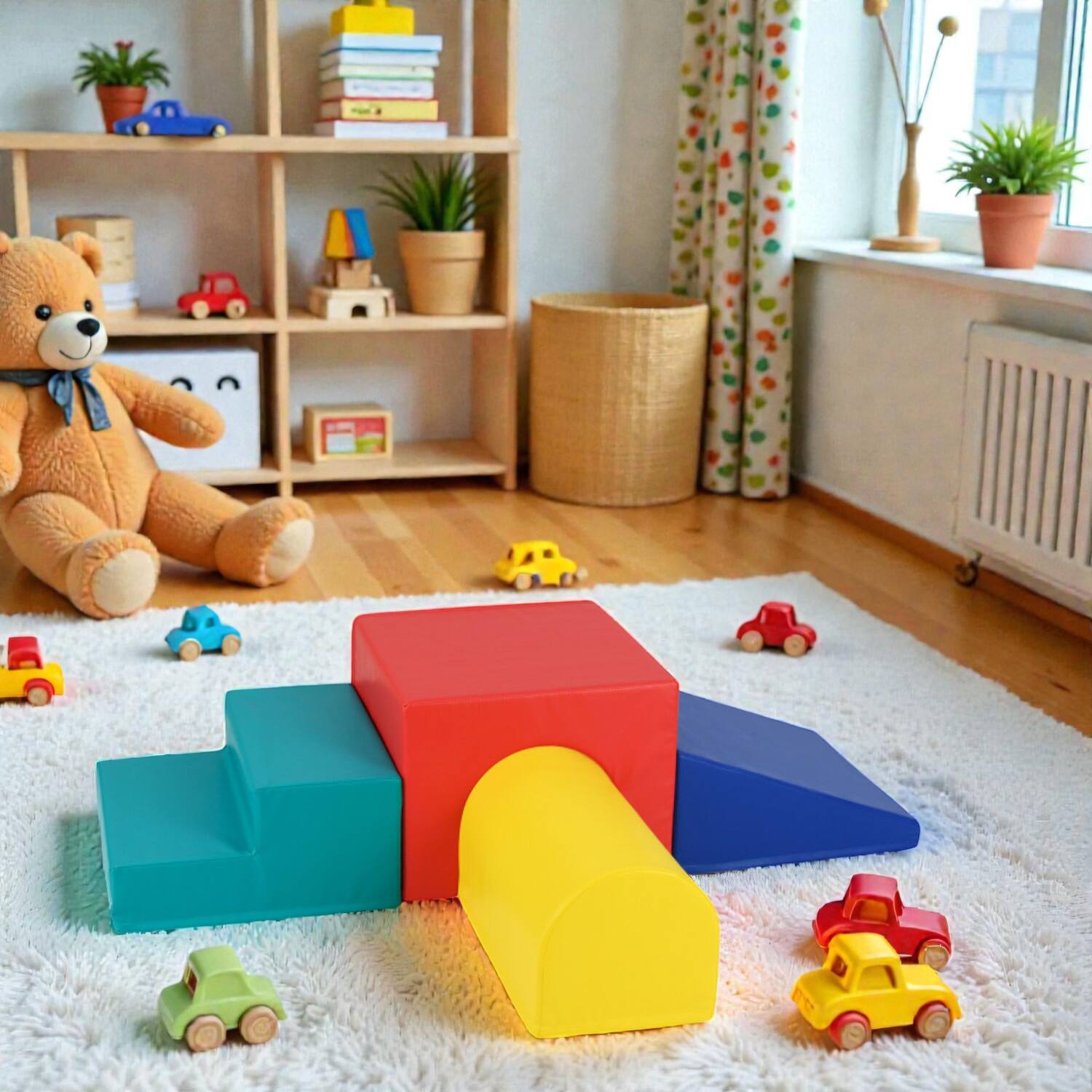 BreeBe - Toddler Soft Play Foam Blocks for Climbing and Crawling - Red price history on PriceWatchPro